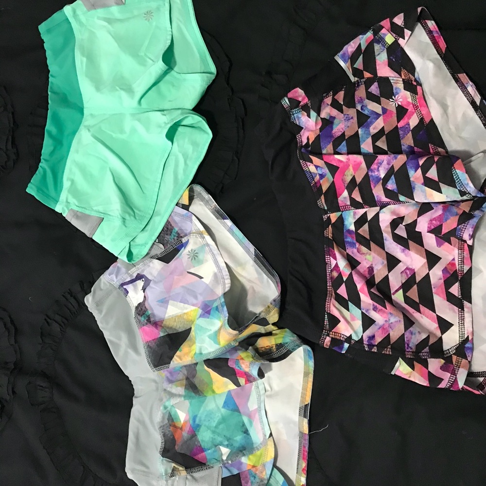 Athleta Girl 3 Piece Short Lot Size 6
